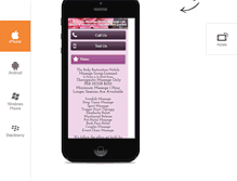 Tablet Screenshot of bodyrestorationmassage.com